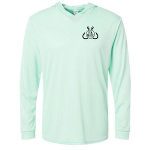 DEL Made Flounder Performance Hoodie (Mint Green)