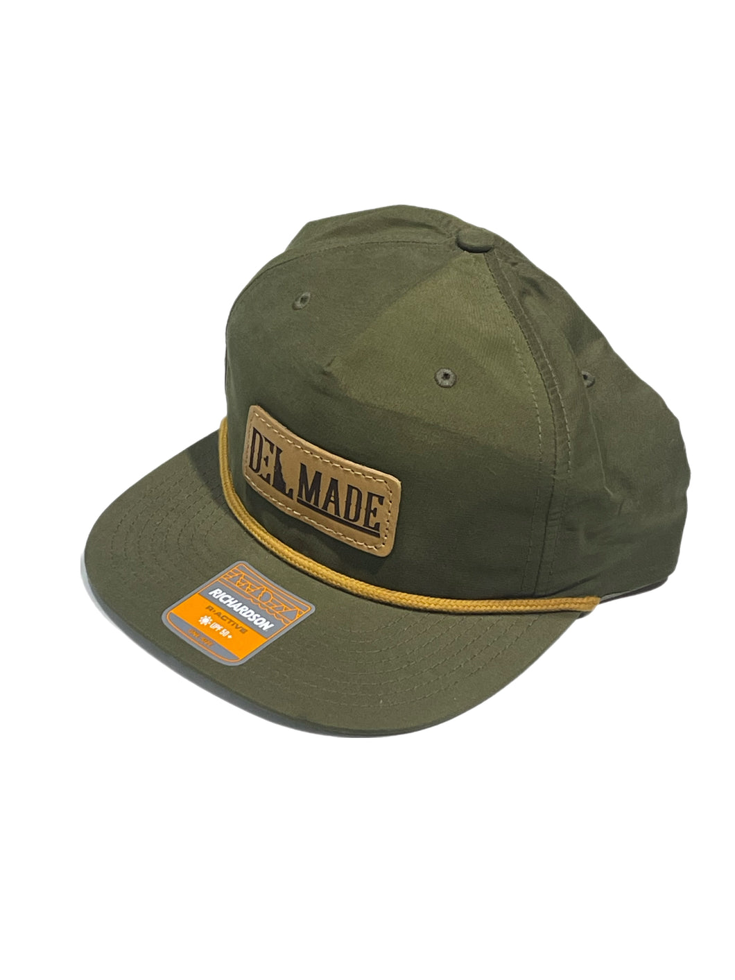 DEL Made Leather Patch Rope Hat