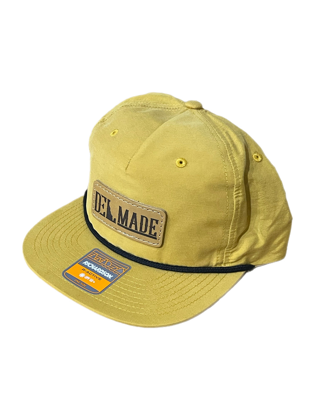 DEL Made Leather Patch Rope Hat