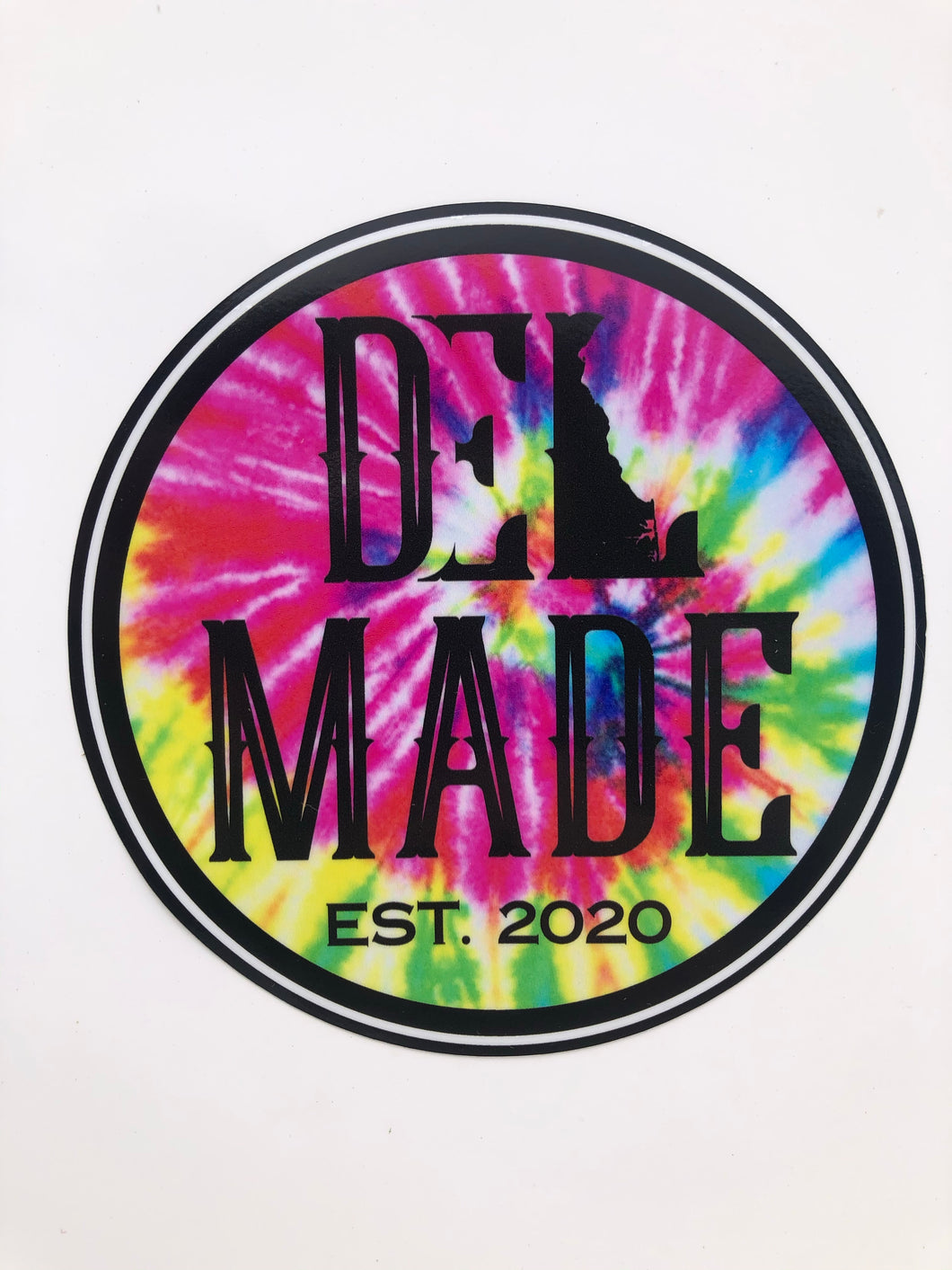 DEL Made Tye Dye Sticker