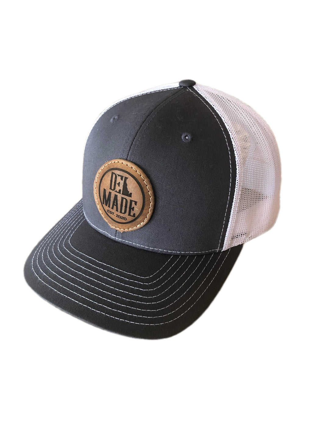 DEL Made Leather Patch Snapback